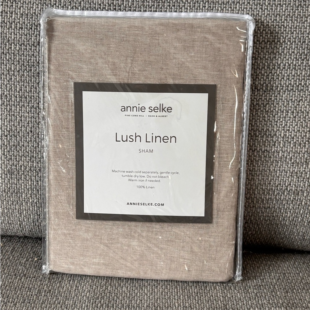 Annie Selke Lush Linen Sham NWT
